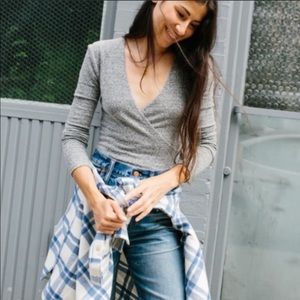 Madewell Gray Bodysuit